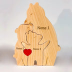 Família de Ursos Personalizáveis com Nomes