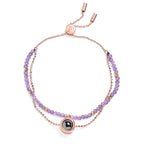 Pulseira Personalizada com Foto 2 em 1 - Amuleto de Crystal™