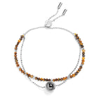 Pulseira Personalizada com Foto 2 em 1 - Amuleto de Crystal™