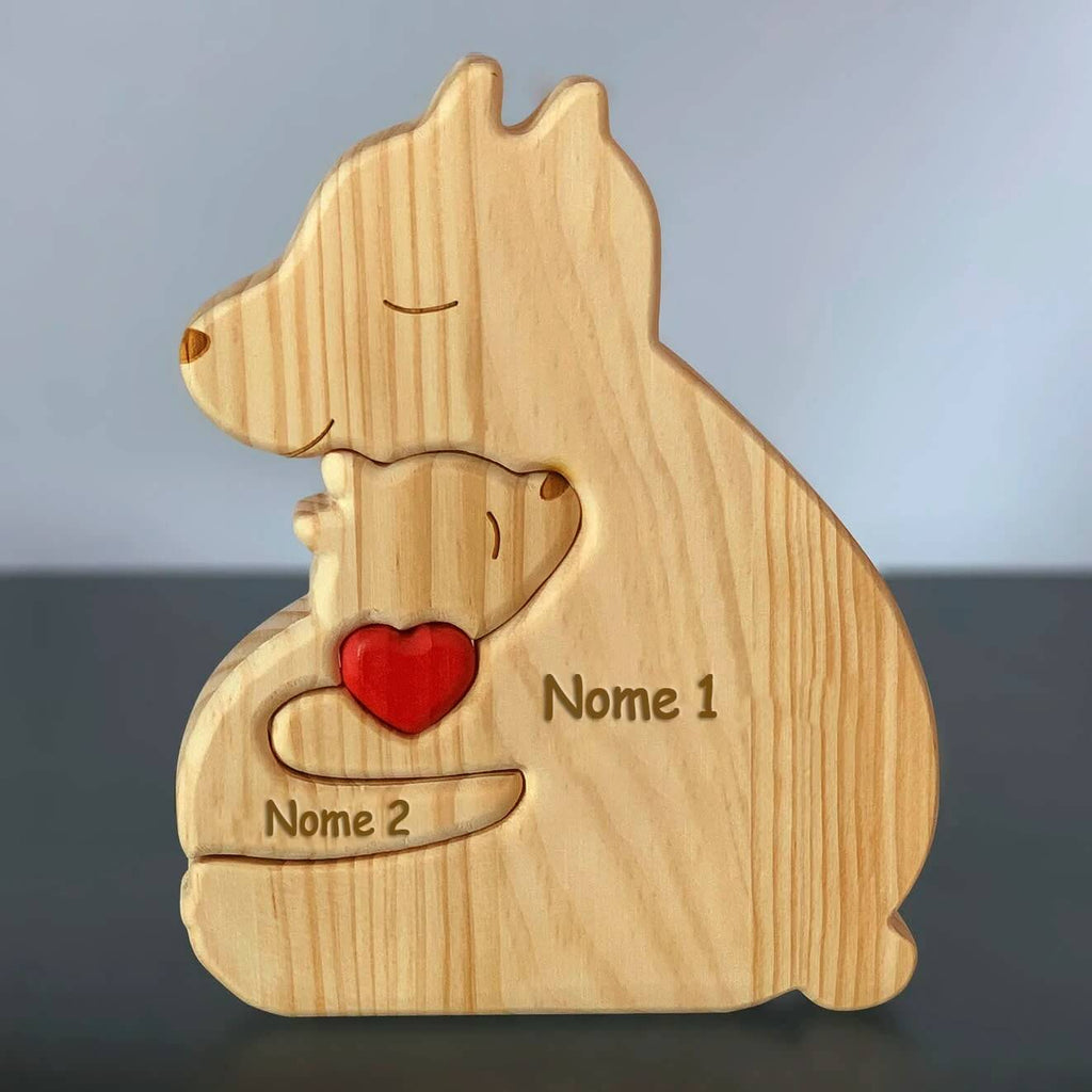 Família de Ursos Personalizáveis com Nomes