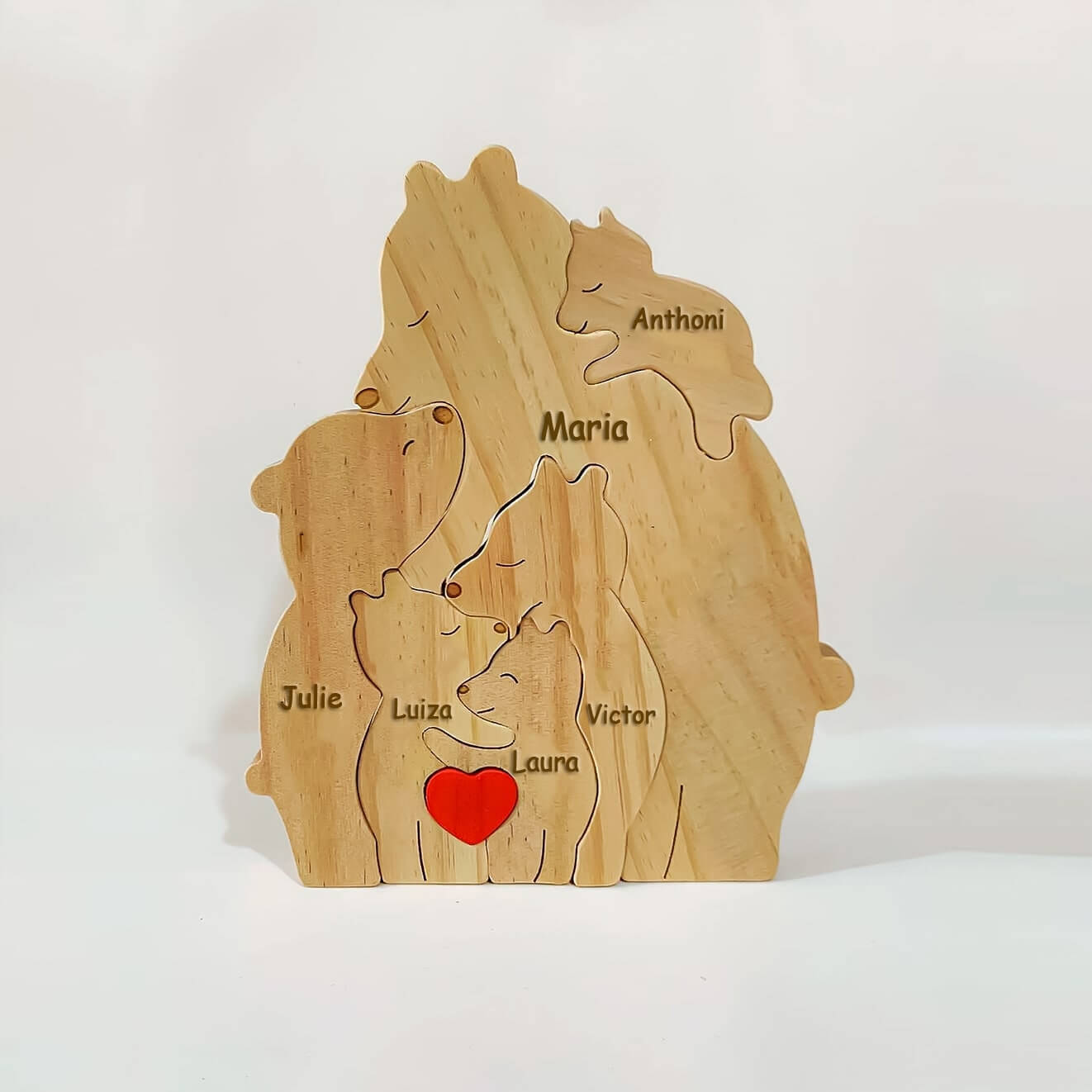 Família de Ursos Personalizáveis com Nomes