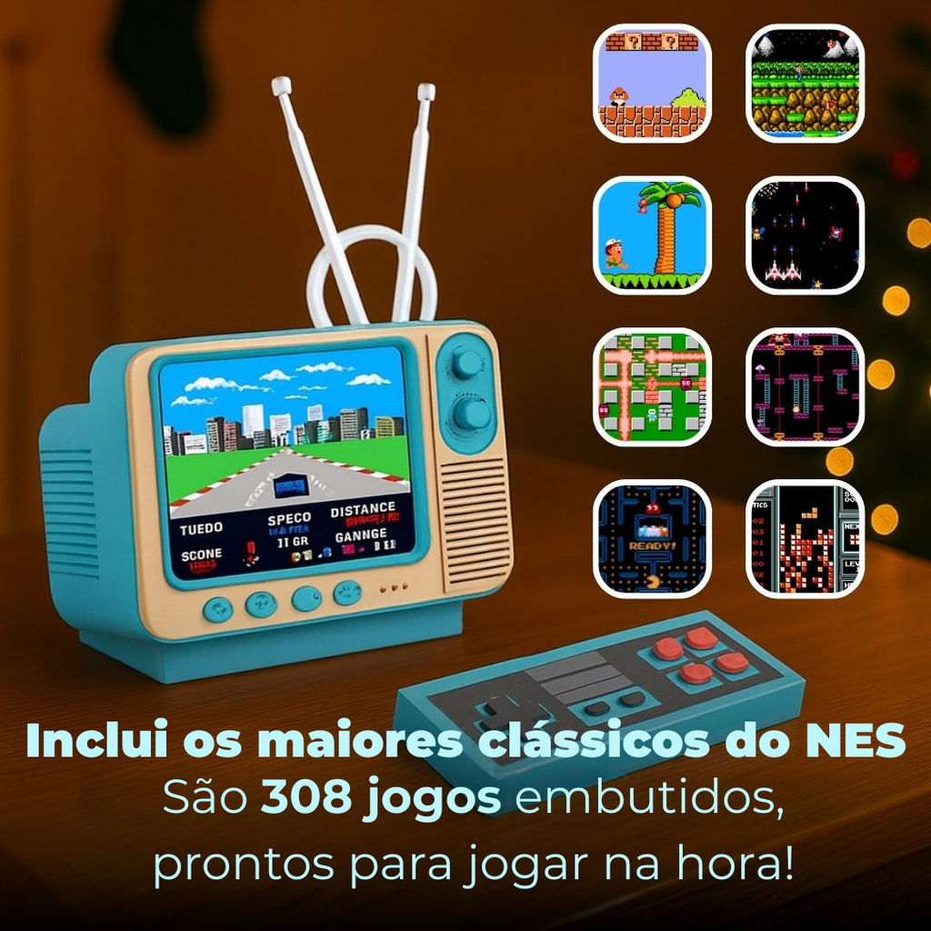 Video Game Retro com +300 Jogos