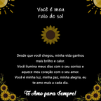 Caixa com Girassol Eterno & Colar Coração Personalizado