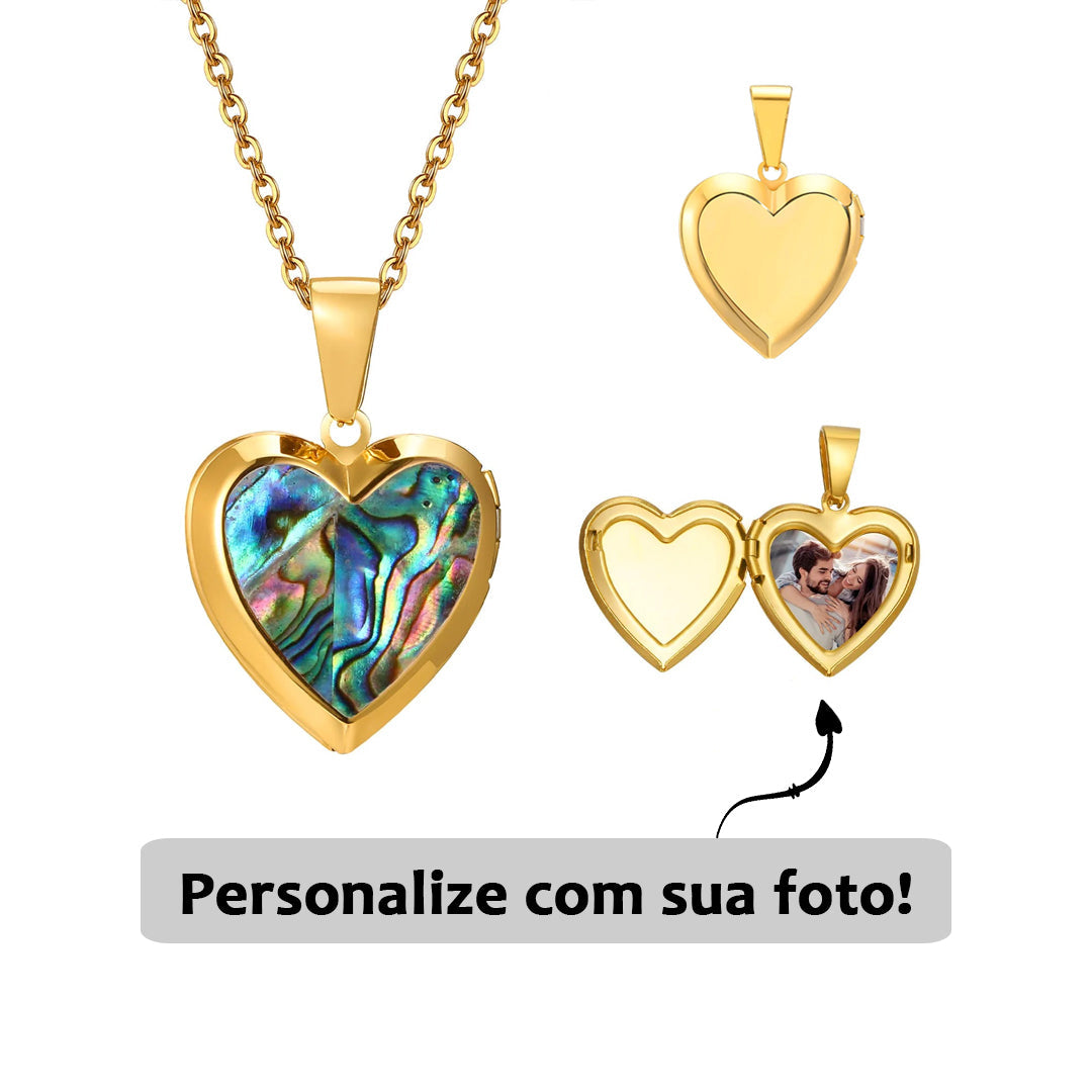 Relicário Pérola com Foto Personalizada