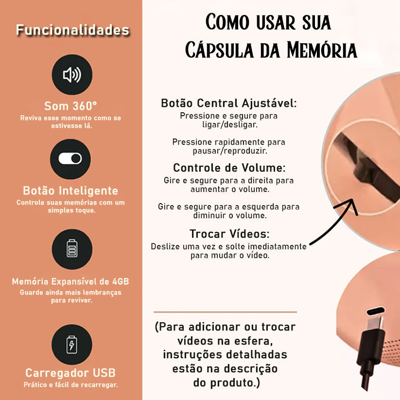 Cápsula de Memórias – Personalizada com Vídeo