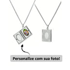 Relicário Livro do Amor com Foto Personalizada