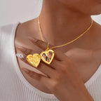 Relicário Rosas do Amor com Foto Personalizada