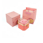 Caixa Rotativa com Rosa Eterna (Somente Caixa)