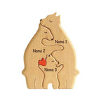 Família de Ursos Personalizáveis com Nomes