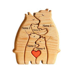 Família de Ursos Personalizáveis com Nomes